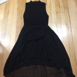 Alice & Olivia high low black dress